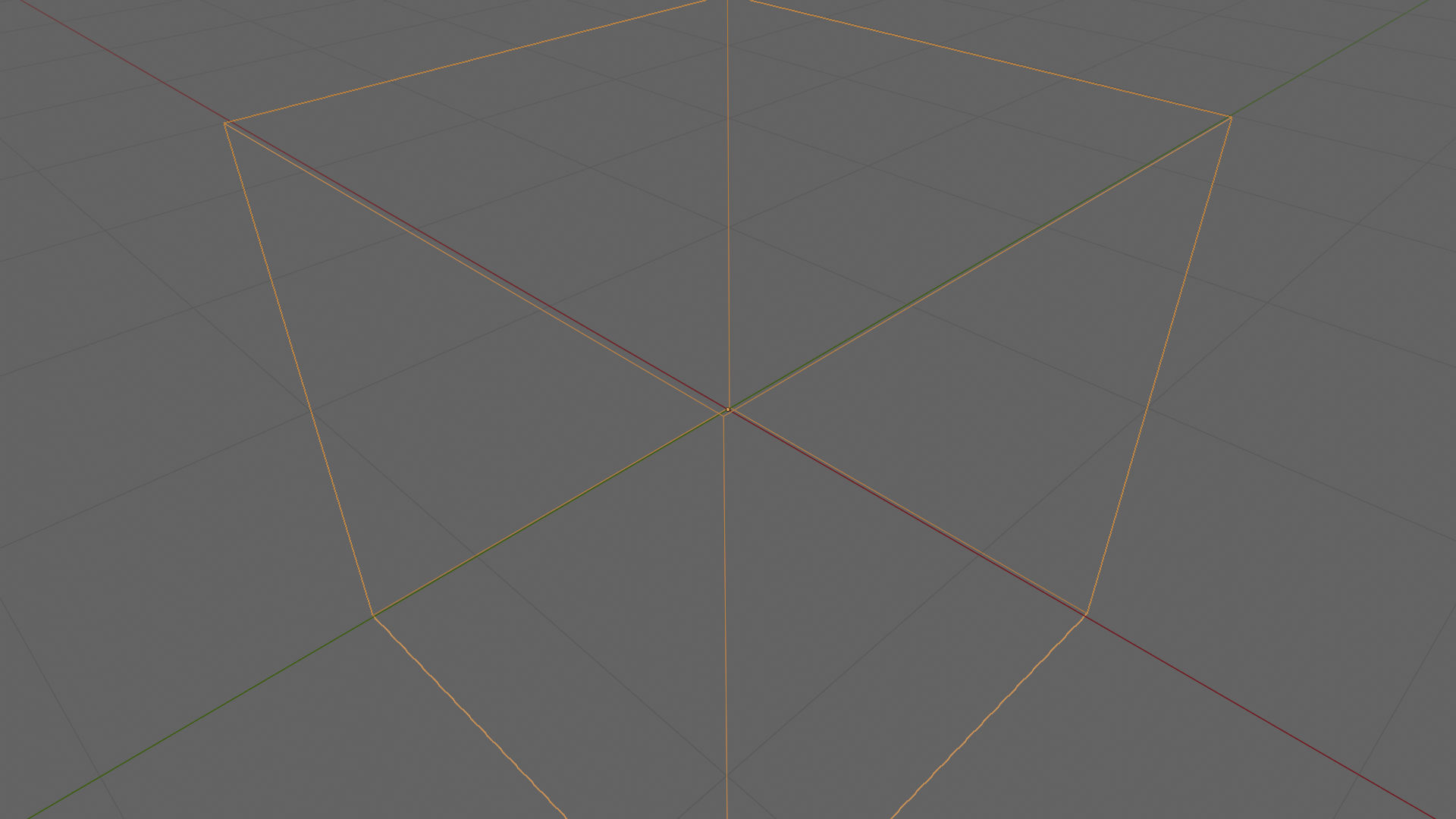 Fluid domain cube visible in the viewport at frame 1, before the addon has run