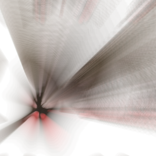 Off-center zoom blur — streaks pull from lower-left